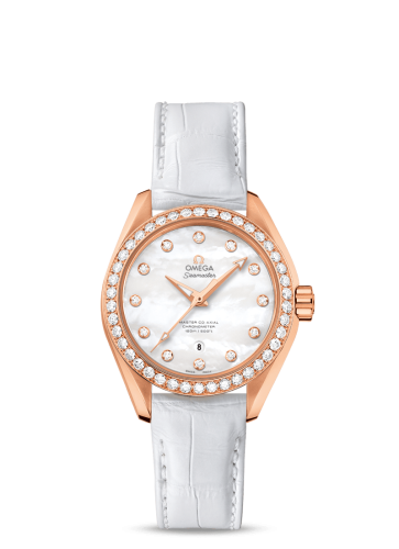 Omega Seamaster Aqua Terra 150M Master Co-Axial 34 Sedna Gold / Diamond / MOP